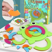 Amazon cross-border frog building blocks leisure brain board game parent-child game toys kindergarten early education puzzle