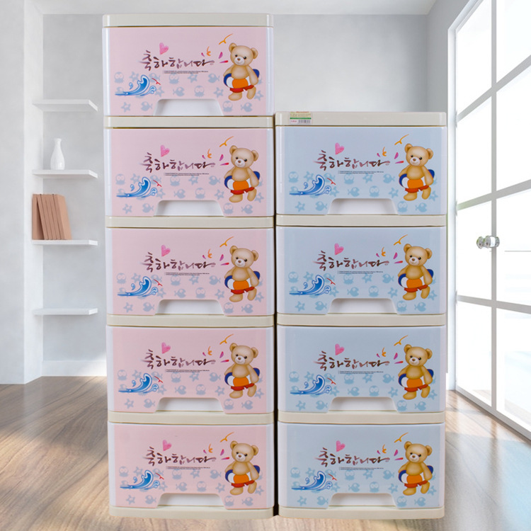 Hongda Multi-Layer Optional Sealed Plastic Wardrobe Snack Cabinet Sundries Cabinet Office Drawer Type Storage Cabinet Seam Cabinet Application Scenario