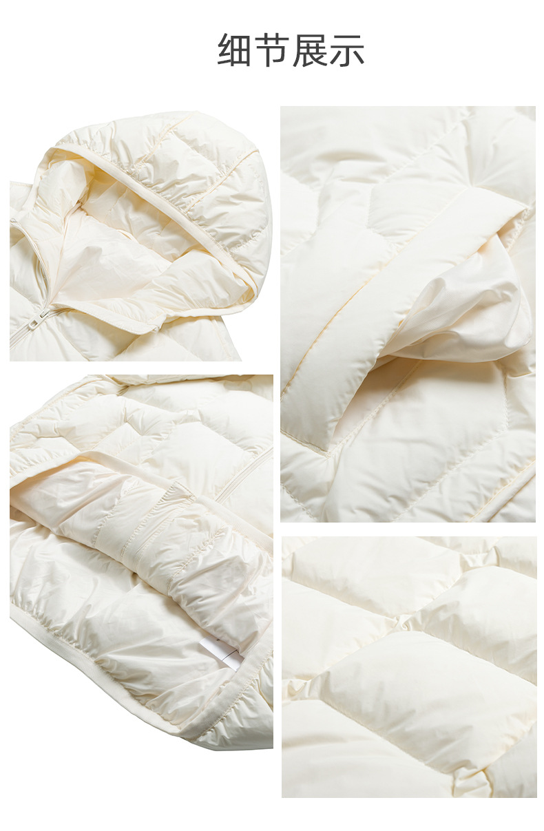 冬季白鸭绒羽绒服女加厚保暖2025年新款外套短款连帽冬装欧美风详情12