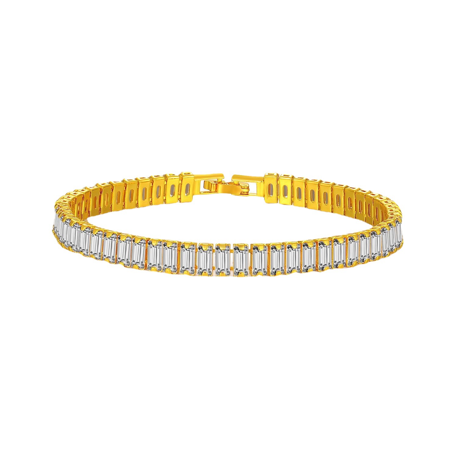European and American men's hip-hop and rap accessories - HIPHOP all-diamond Cuban diamond-encrusted gold necklace, cross-border hip-hop accessories Item Picture