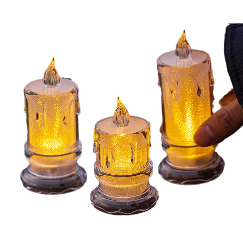 Home simulation electronic birthday candle lamp, proposal declaration, romantic atmosphere, scene decoration, surprise props, candles, scented candles, glass candle cups, white candles, birthday candles, shining candles Item Picture