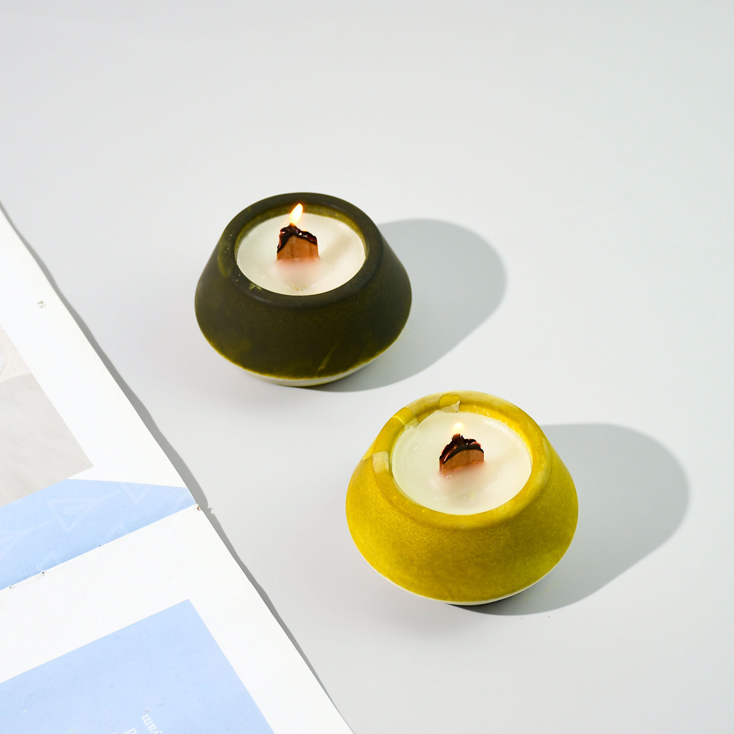 diy round tea lamp, candle cup, silicone mold for scented candles, cross-border exclusive supply details Picture