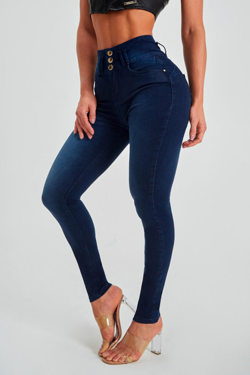 The source factory processes and customizes 2022 cross-border exclusive autumn and winter women's long pants, skinny pants and jeans for Europe and America Specification image