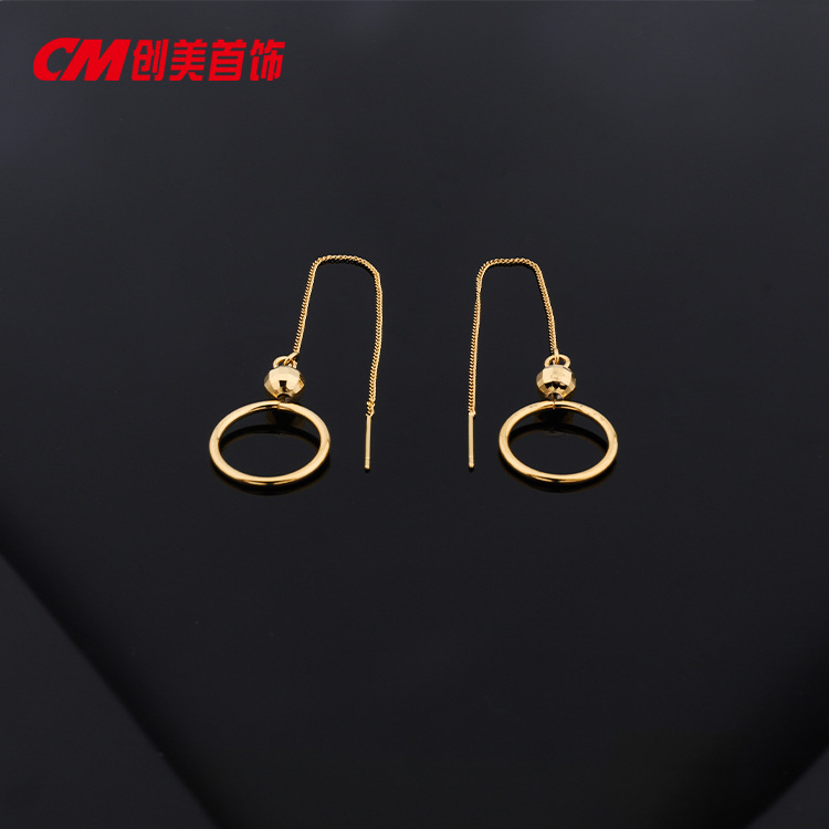 Chuangmei Jewelry's long tassel earrings, a trendy Instagram high-end earpiece, are a niche retro earring for women in autumn and winter Application Scenario