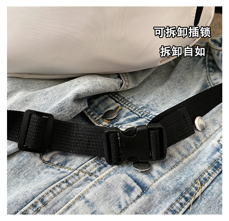 斜挎包女包简约时尚大容量轻便学生单肩健身包百搭跨境饺子包详情8