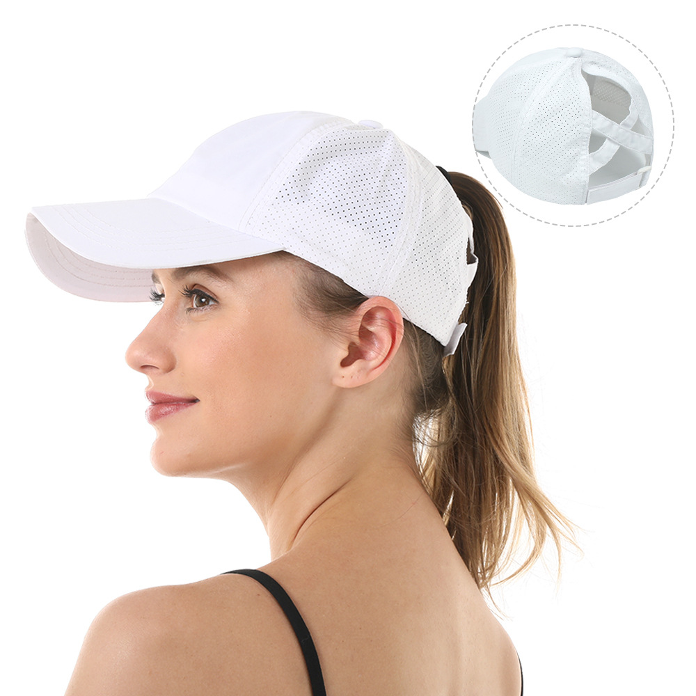 Baseball Cap Woman 2021 Amazon new Europe and the United States outdoor sports ponytail baseball cap breathable mesh cap