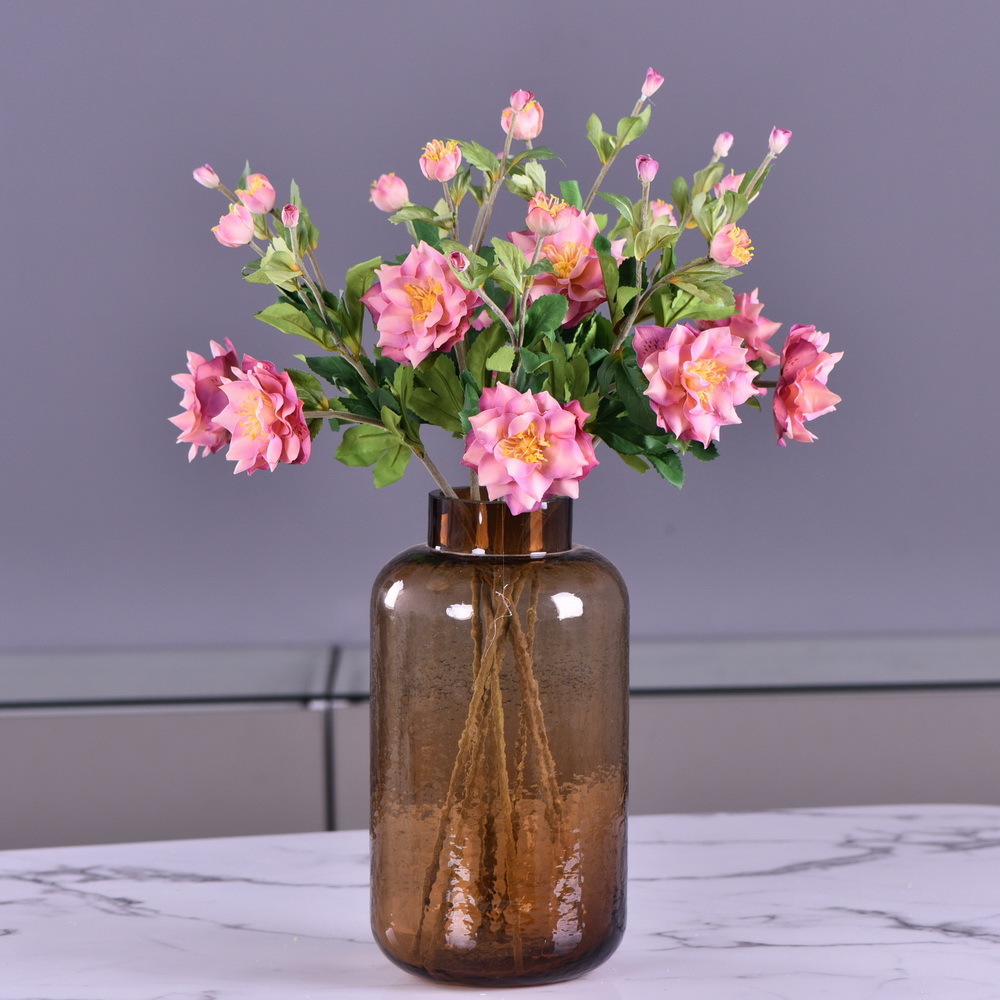 Dongli Flower Industry Factory directly sells artificial roses, ice mountain roses, home furnishings, hotels, shopping malls, wedding decorations, artificial flower bouquets, and high-end ornaments Specification image