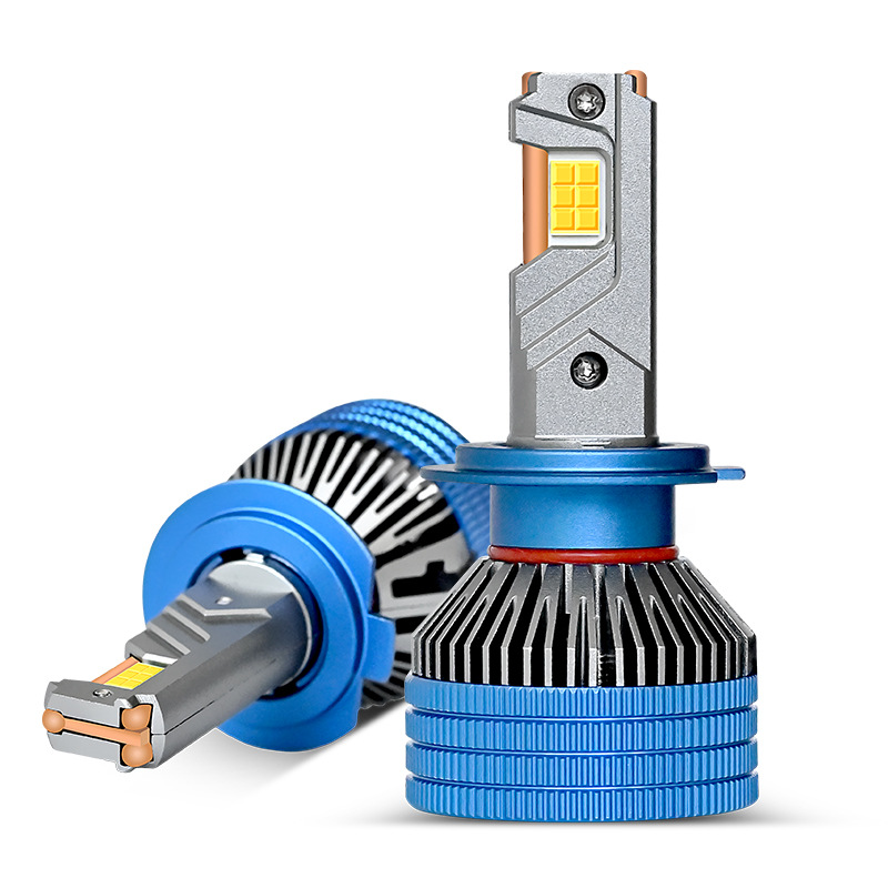 Automotive Led Headlights High-Power 120W Large Chip Three Copper Tube Ultra Bright White H4 H7 Decode Canbus