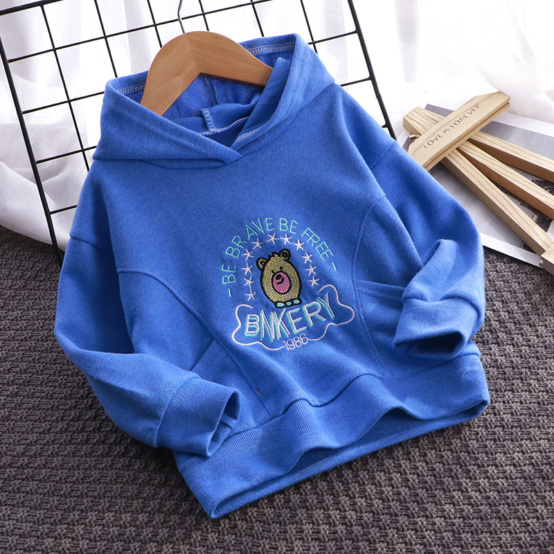 Children's clothing, children's hooded sweatshirts, autumn and winter styles for boys and girls, long-sleeved outer tops, base layers, and baby casual pullovers details Picture