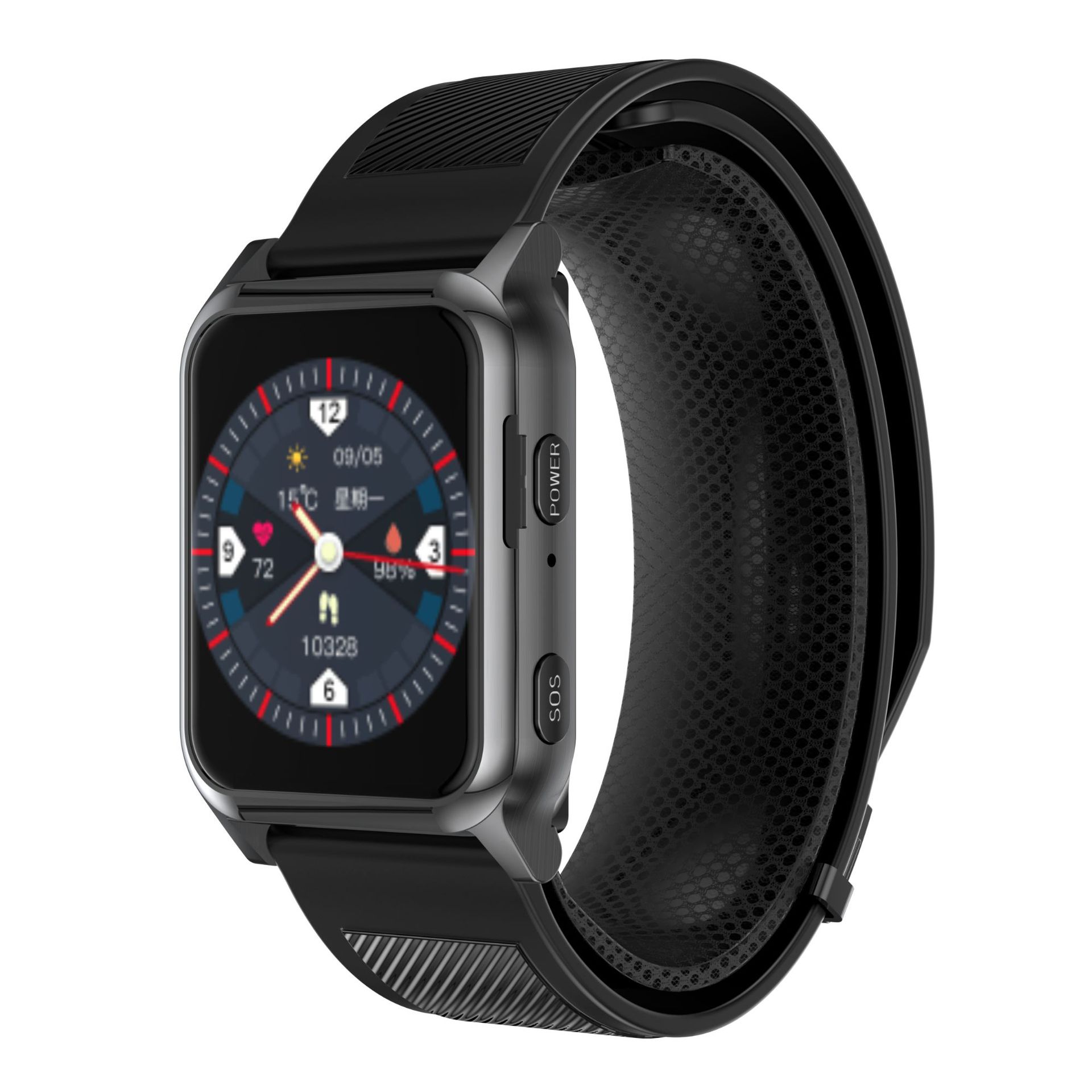 The elderly smartwatch uses the air pump pressurized oscilloscope method for precise blood pressure measurement and non-invasive blood sugar measurement. It is a smart bracelet with a watch heart Item Picture