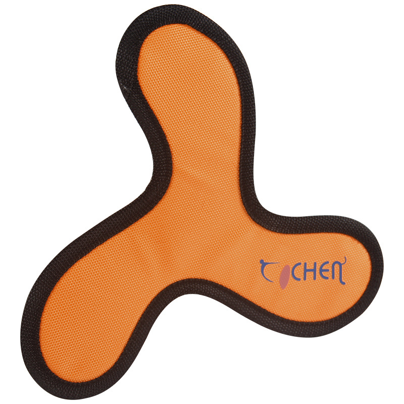 Factory direct sales of large, medium and small-sized pet dog training, throwing toys and supplies, Oxford cloth triathlon boomerangs Item Picture