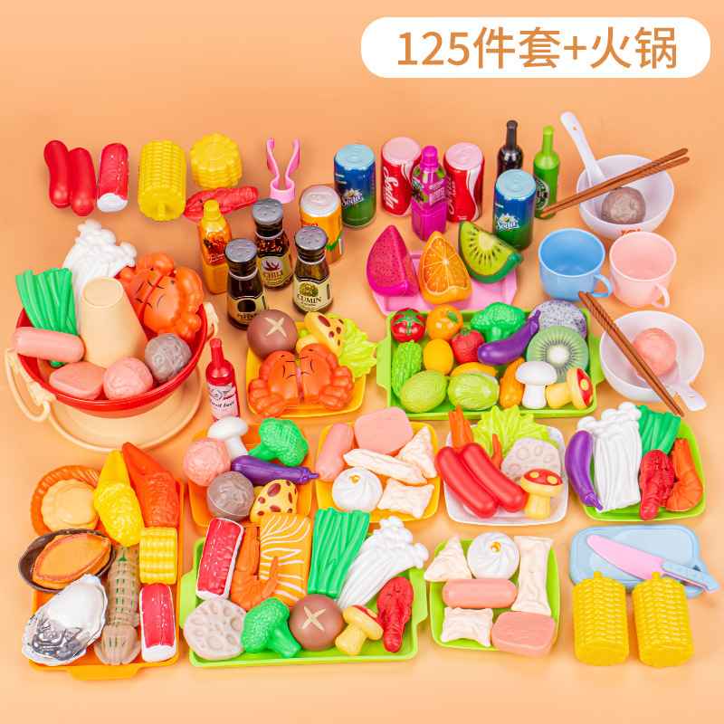 Cross-border children's house play toys, simulated barbecue and skewer kitchen food toys, Chinese and Western food cooking and cooking sets Application Scenario