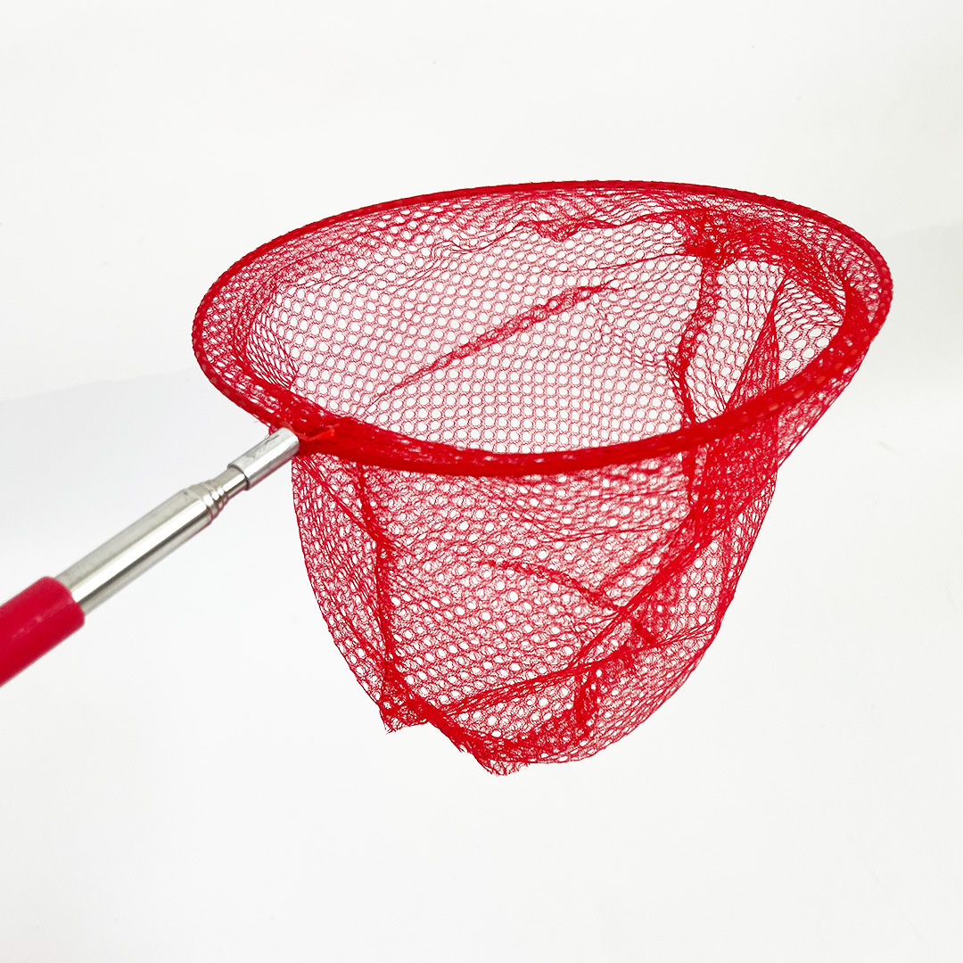 夏天不锈钢儿童伸缩捞鱼网批发户外沙滩玩具网兜公园捕虫网小抄网细节图