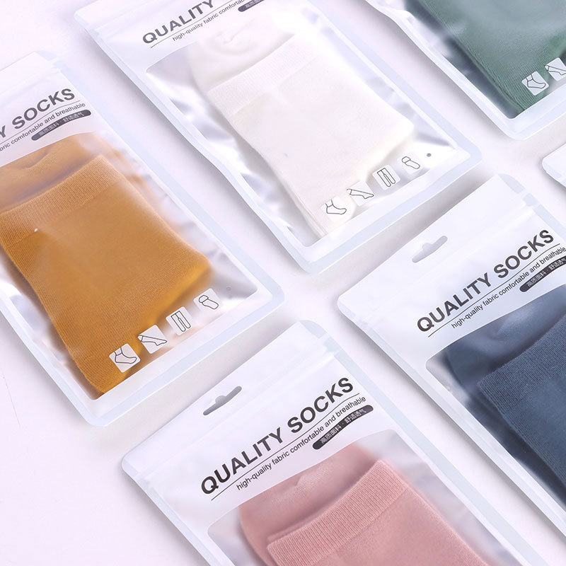 Aaa Class Antibacterial And Deodorant Socks Four Seasons Thin Socks For Women Socks Solid Color Cotton Women's Mid-Tube Socks Absorb Sweat Ins Tide Application Scenario