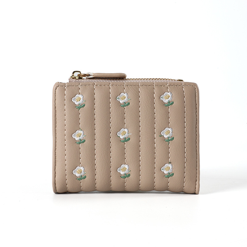 钱包新款海淘钱包 短款简约钱包女士钱夹拉链袋跨境女士钱包ins详情图5