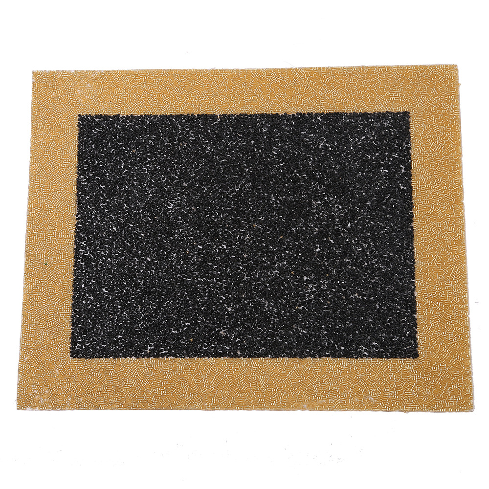 The New Simple Wind Resin Rhinestone Square Table Heat Insulation Mat Light Luxury Creative Restaurant Wedding Table Mat Wholesale Item Picture