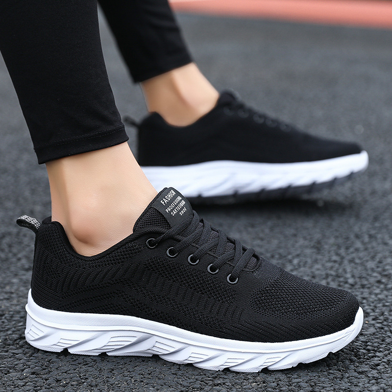 Cross-border bestseller factory direct sales sports men's shoes, four-season flying woven breathable mesh, lightweight and casual running shoes for men