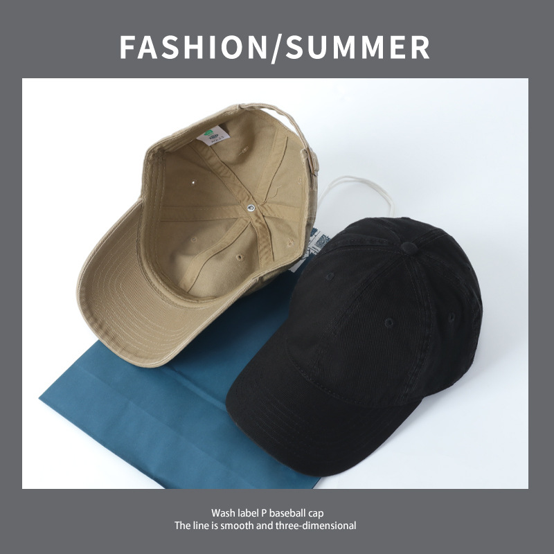 Big Head Round Soft Top Baseball Cap Men's Winter High-End Simple Curved-Eared Cap Show Face Little Girl Korean Version Of Everything Application Scenario
