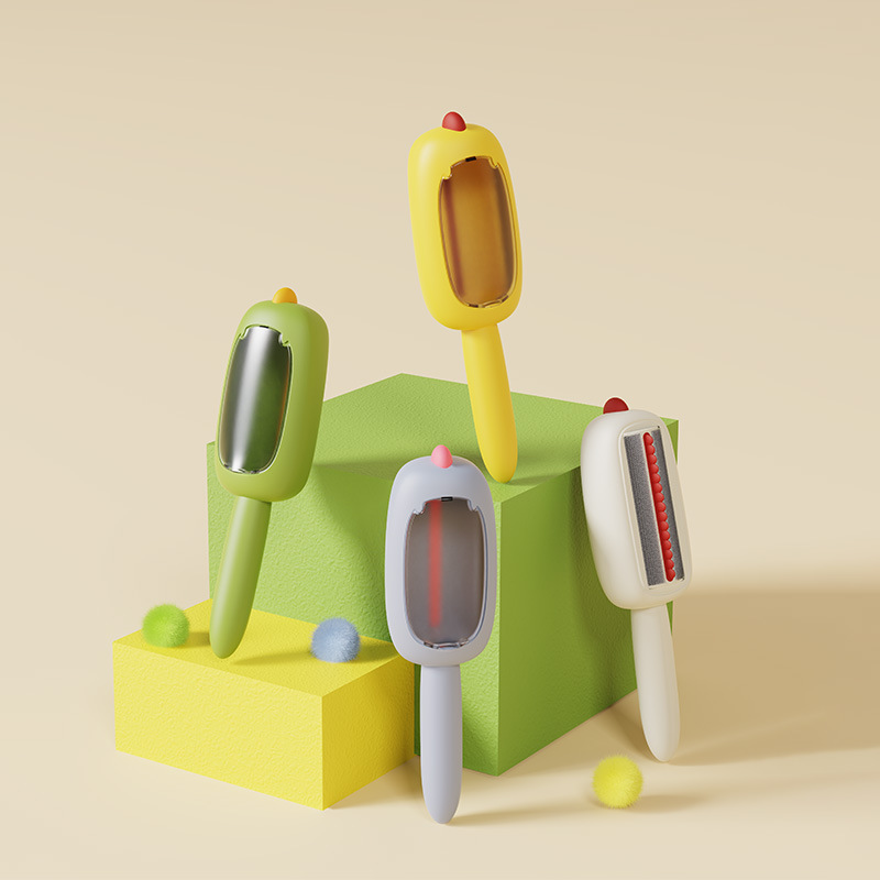 恐龙静电刷大衣羊毛衣服去球除毛神器沾毛滚筒刷猫毛宠物除毛刷