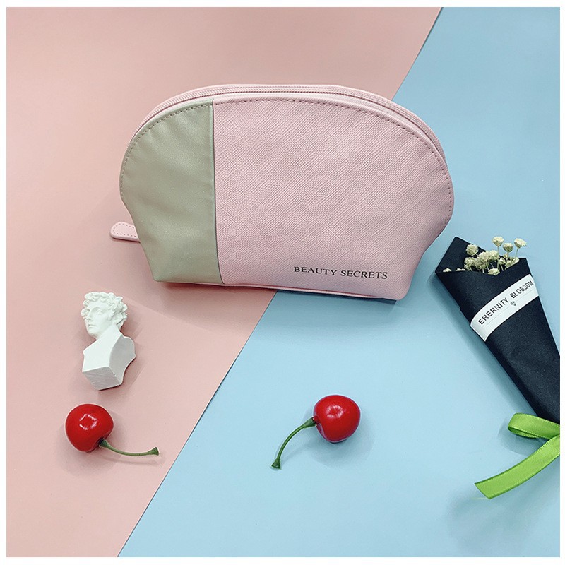 New Makeup Bag Cute Fashion Women's Bag Pu Leather Makeup Bag Portable Zipper Makeup Bag Specification drawing