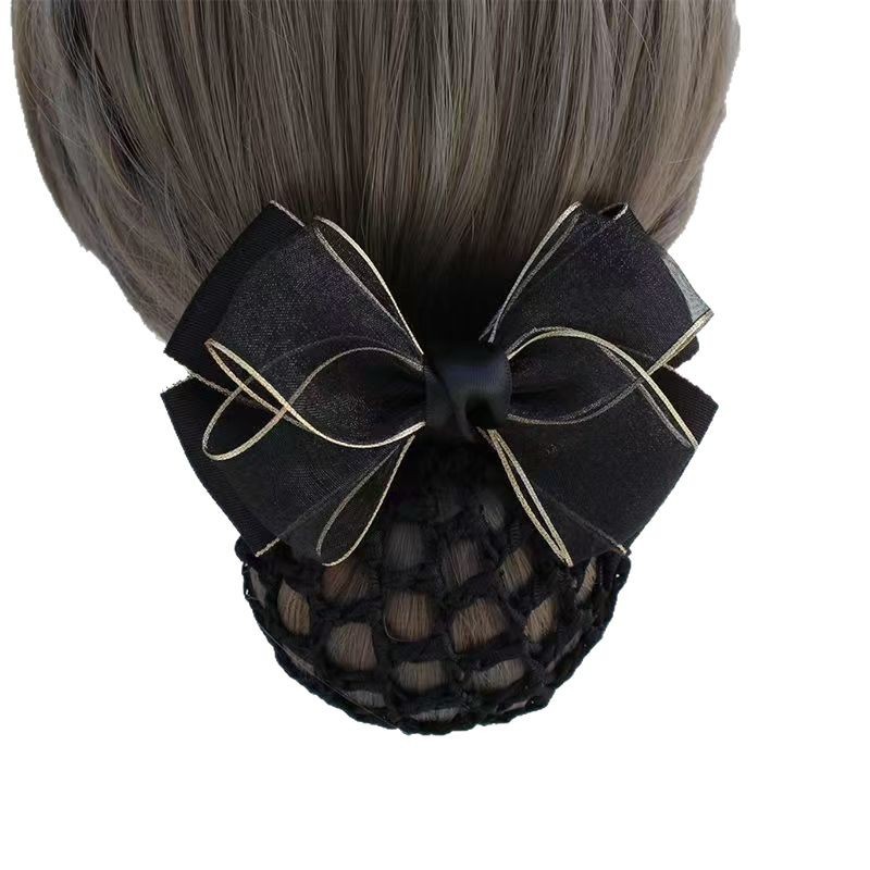 Professional hairdressers, nurses, bank flight attendants, hotel female staff, Korean-style updo, net hood, hair clips, hair accessories, wholesale hair accessories Item Picture