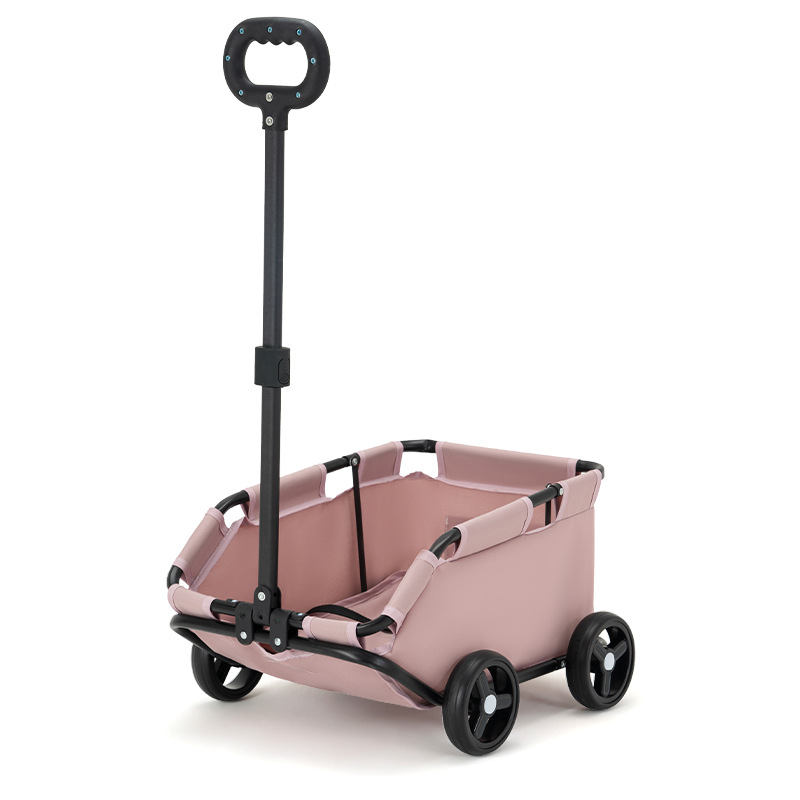 Small pet stroller, dog and cat teddy baby stroller, travel pet dog stroller, cross-border lightweight folding Item Picture