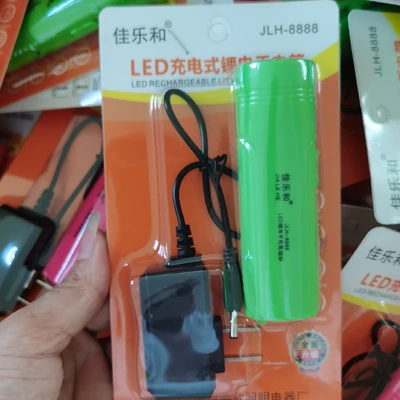 Led Strong Light Lithium Electric Flashlight Violet Banknote Inspection Strong Light Lighting Household Emergency Portable Mini Rechargeable Flashlight