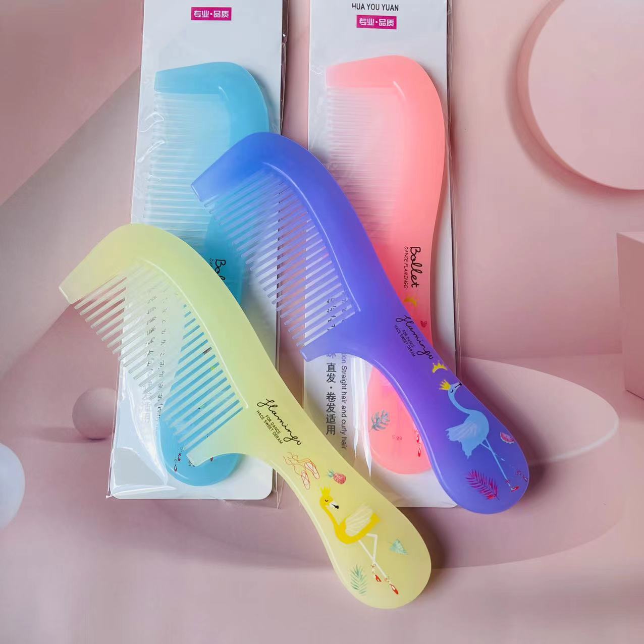 【 Zone 3-11 】1052-01 Comb 20/ Pack, 800 cases, 1052-01 Cartoon Comb, Hairdressing Comb, Household Women's Anti-static Close-toothed Comb, Styling Comb, 1 yuan supply Item Picture