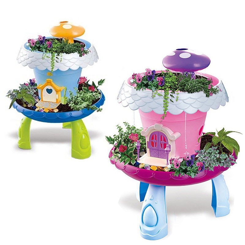 Cross-border Amazon is selling DIY flower-growing toys for boys and girls, magic spray garden planting sets, and children's house games