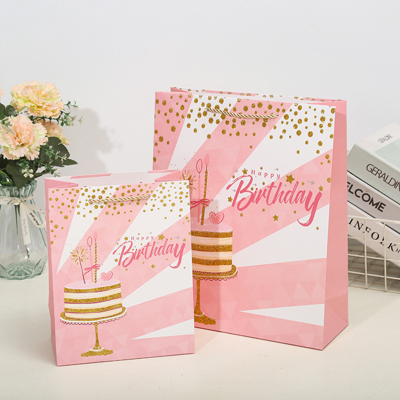 Ladies Birthday Cake Gift Bag Tote Bag Paper Bag Clothing Shopping Bag Birthday Return With Gifts South America