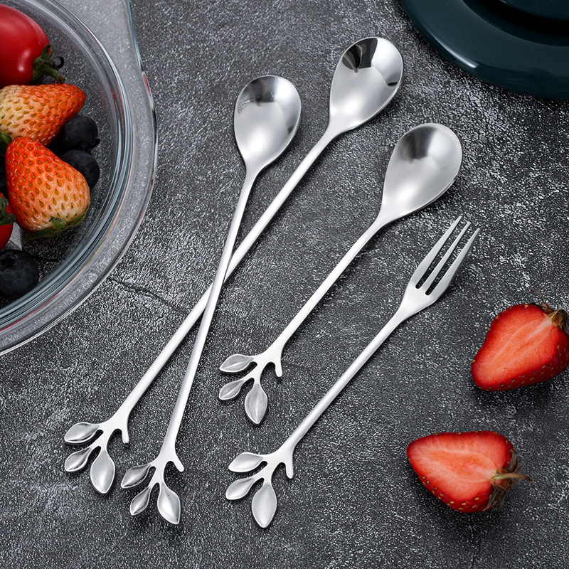 不锈钢刀叉勺/不锈钢叉子加厚/空气炸锅专用纸/不锈钢盆/不锈钢加厚叉子细节图