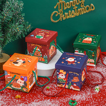 原创圣诞节苹果盒 学生平安夜手提礼盒空盒子卡通圣诞礼品包装盒
