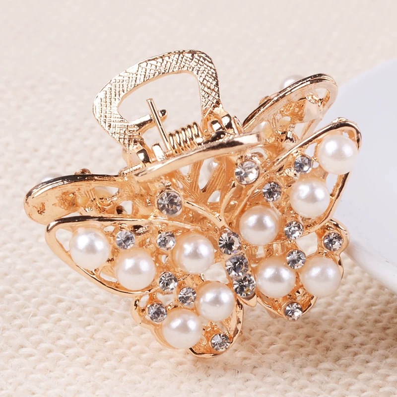 Korean-style high-end mini exquisite small grab clip factory wholesale butterfly small hair grab bow tie ·ins style hair clip details Picture
