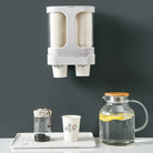 家用壁挂式一次性取杯器 自动取杯器免打孔 饮水机防尘置物架批发