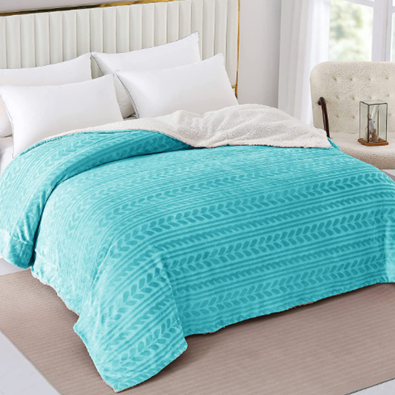 Manufacturers Directly Supply Cross-Border Flannel Lamb Wool Double Thickened Nap Blanket Composite Blanket Sherpa Blanket Wholesale