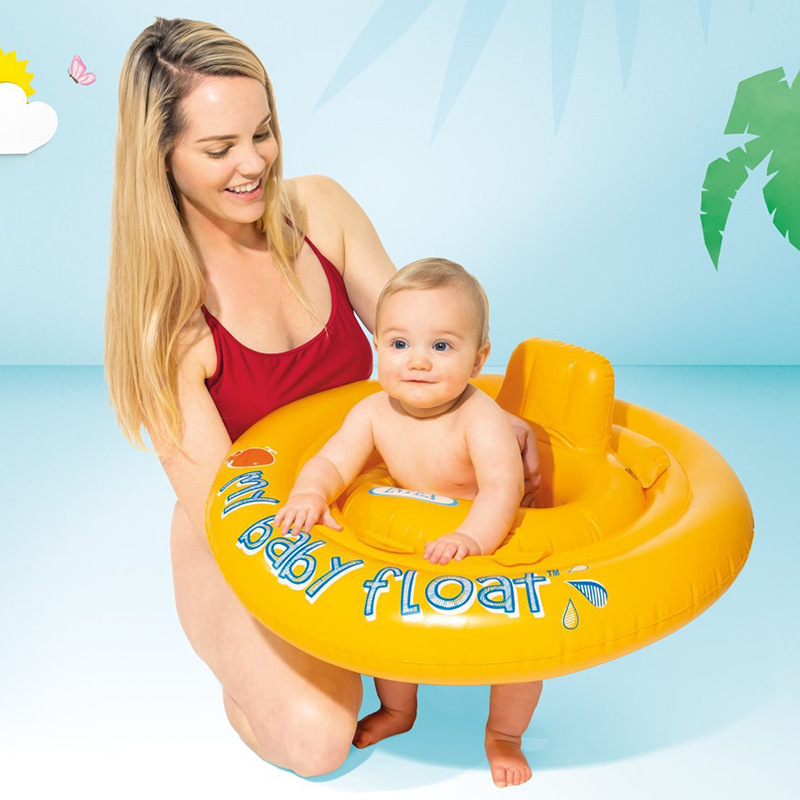 INTEX56585 My baby seat ring, children's swimming ring, float ring, double air layer, baby water play products