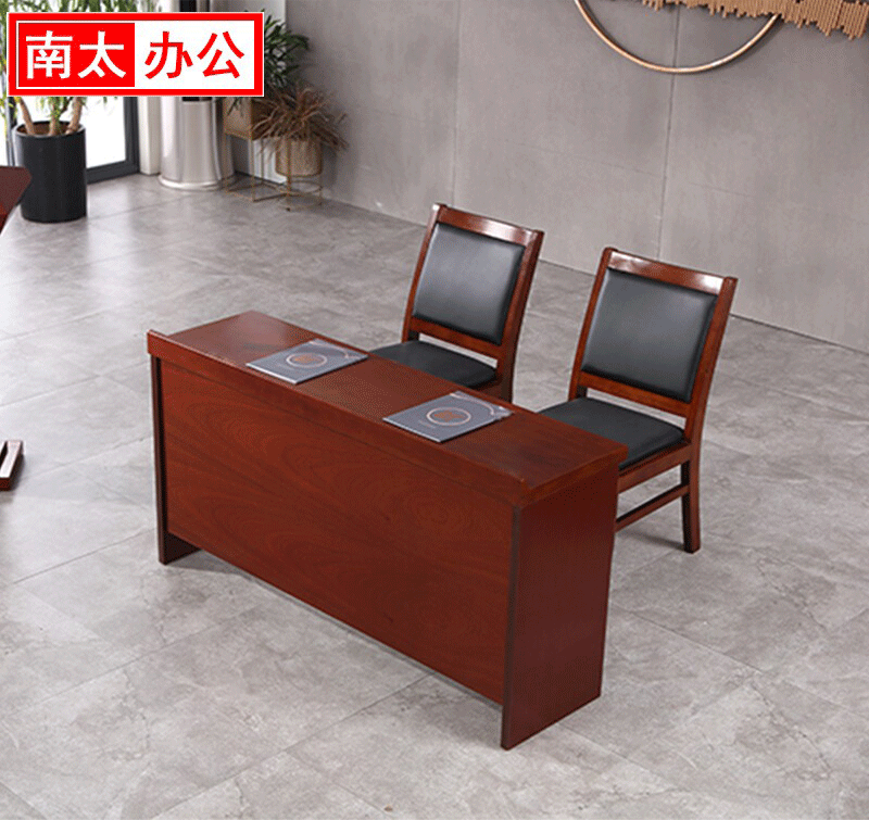 办公桌/床边桌/办公桌椅2人位/办公桌椅/老板桌产品图