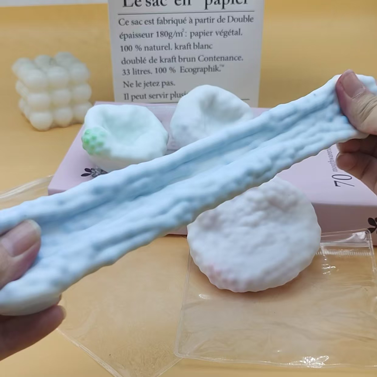 Пластиковый щипок для мятных мятных пальмовых пальмовых ручек представляет собой мясорубку для уменьшения давления в виде шаровой редукционной игрушки pic 4