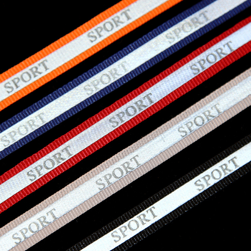 Wholesale Spot Printing Reflective Webbing Luminous High Light Sanitation Workers Reflective Letter Webbing Application Scenario
