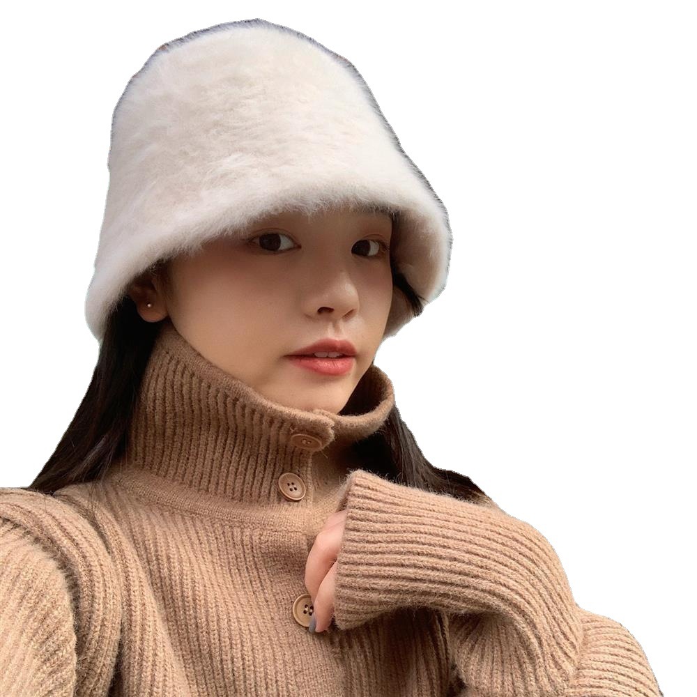 帽子女秋冬季白底实物图