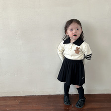 女童套装毛衣韩国童装针织两件套宝宝秋装2022新款儿童服装批发
