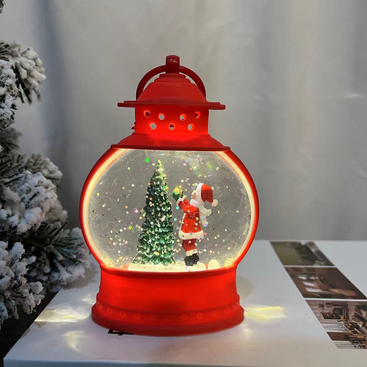 Manufacturers Direct Sales Across The Border Christmas Burst Water Oval Horse Light Night Light Creative Gift Small Wind Lights Application Scenario