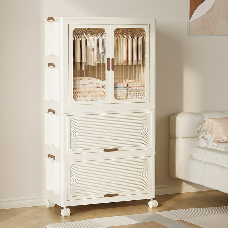 Simple Wardrobe Free Installation Of Storage Cabinet Children's Wardrobe Home Living Room Bedroom Multi-Function Dustproof Clothes Locker Application Scenario