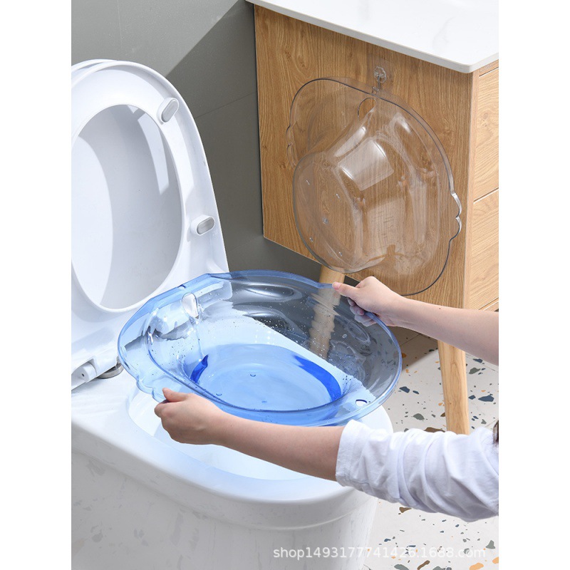 Thickened bidet without squatting, a must-have for pregnant women and postpartum confinement, a perfect tool for women to soak medicine, fumigate and wash, and for men to treat hemorrhoids. Toilet bowl Application Scenario