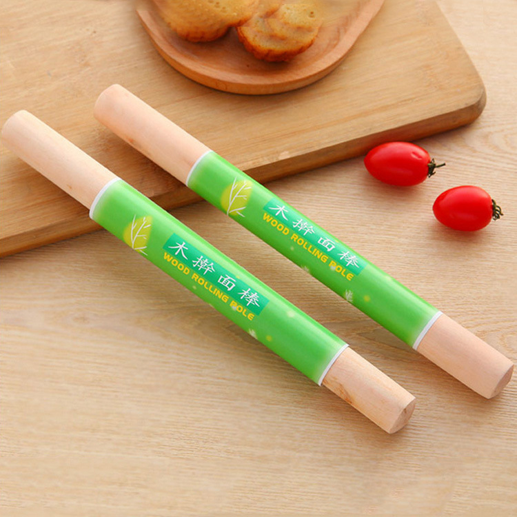 Rolling Pin Solid Wood Pastry Beech Baking Tools Wooden Rolling Pin Rolling Pin Press Stick Size Roller details Picture
