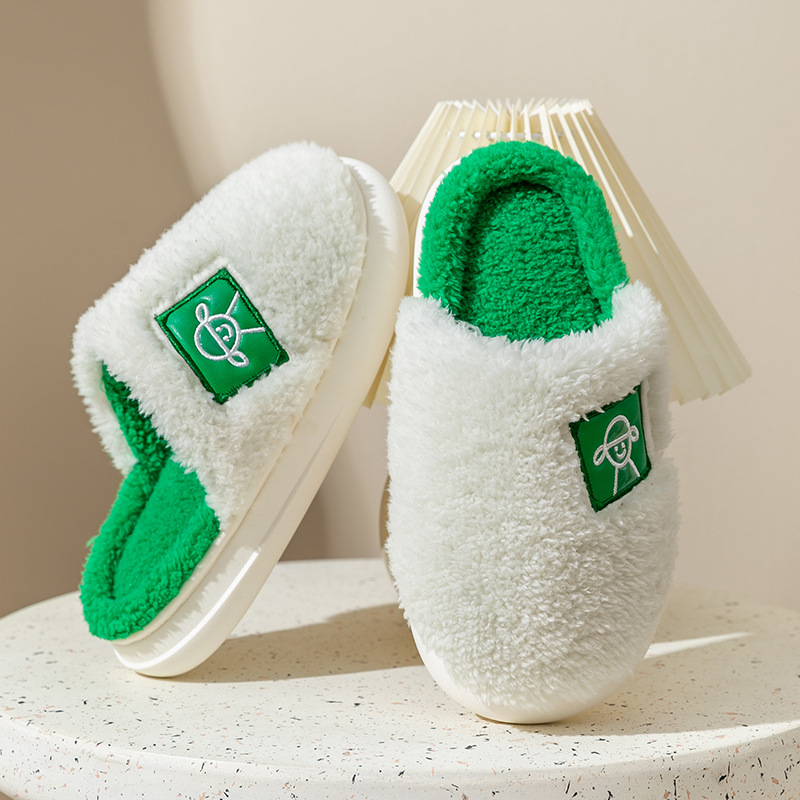 2022 new winter cotton slipper warm plush cotton slipper home cotton slipper winter run wholesale