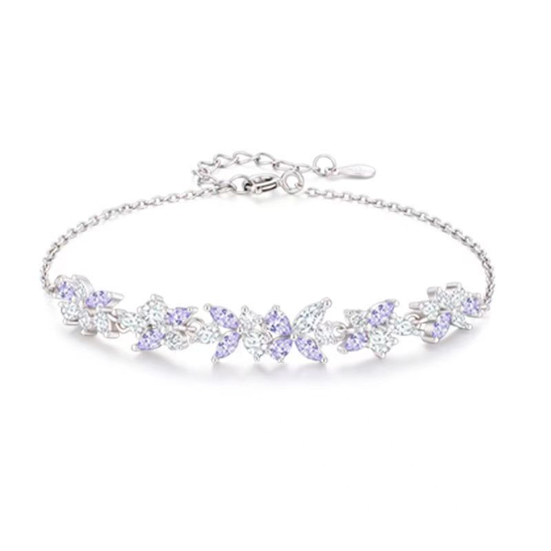 Wisteria smile bracelet for women, a fashionable and light luxury style wristband, a popular and simple yet elegant jewelry wholesale Application Scenario