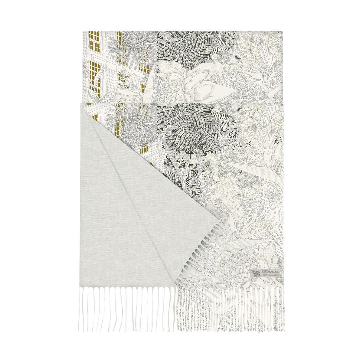 New autumn/Winter 2024 faux cashmere scarf for women, thick and warm, with a shawl. Wholesale of simple Warhorse scarves for women Item Picture