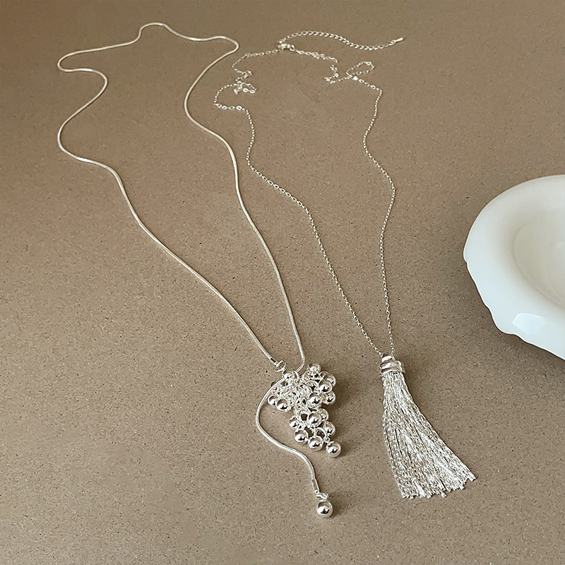 韩国网红博主同款流苏长款项链女小众ins独特精致百搭颈链锁骨链