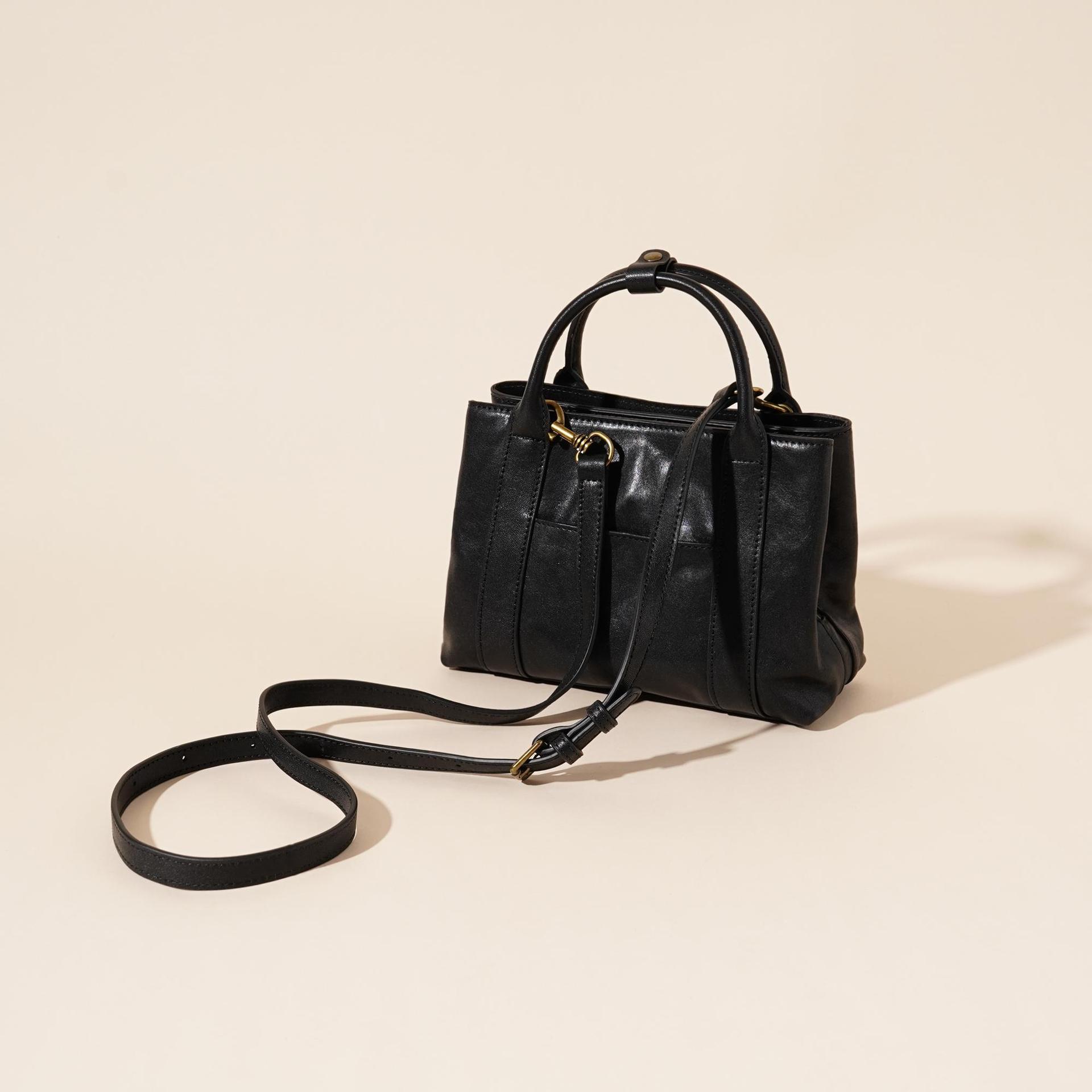 2025新款大容量真皮手提包女高级感百搭斜挎包休闲时尚单肩包牛皮详情9